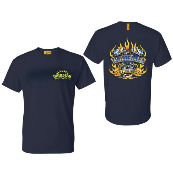 Twisted Tea V8 Engine Flames Design, Casual Wear Shirt, Unique and Bold Style Menswear - Image 3