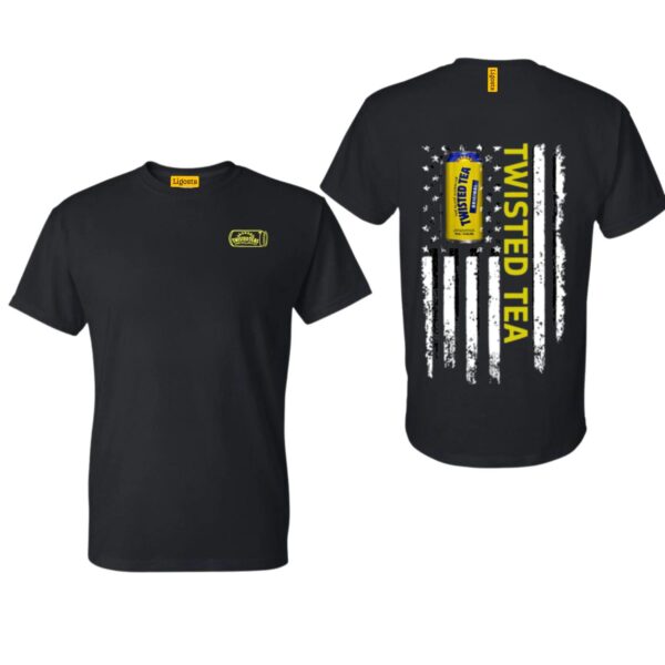 Twisted Tea TShirt, Bold Americana Design Featuring Iconic Twisted Tea Can and Patriotic Theme, Perfect for Beverage Lovers and Casual Style Enthusiasts, Unisex TShirt for Everyday Comfort and Standout, Street Life Style - Image 2