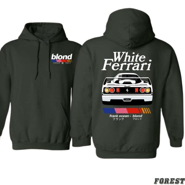 Frank Ocean Blond White Ferrari Black Unisex Hoodie, For Music and Car Enthusiasts , Street Life Style, Menswear Sweaters, Street Life Style - Image 5