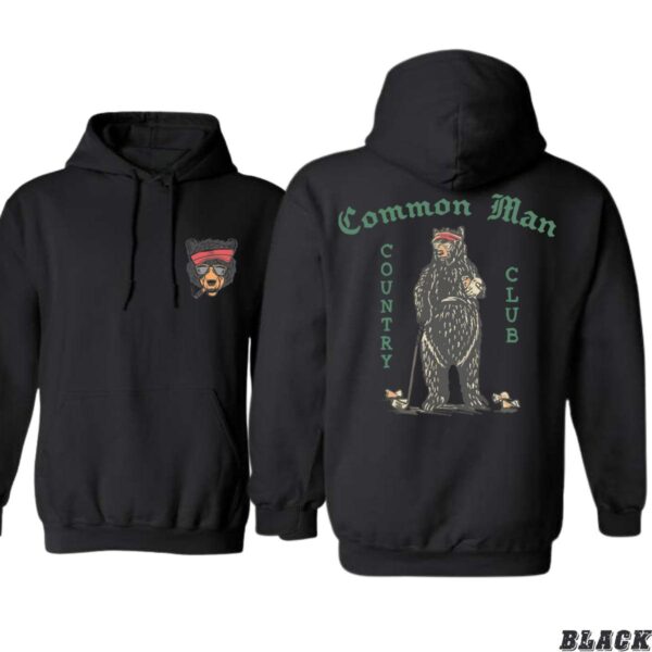 Common Man Country Club Hoodie, Fun Bear Design, Outdoor Enthusiasts, Ideal for Casual Comfort, Street Life Style - Image 5
