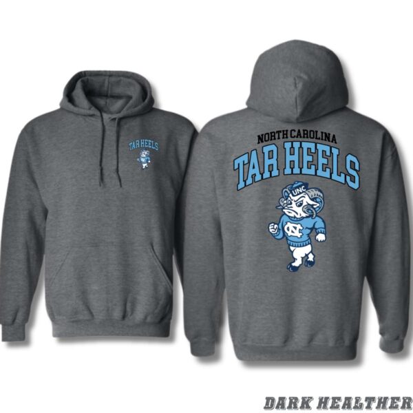 North Carolina Tar Heels Hoodie, UNC Mascot Design Shirt, Trendy Hoodie for Men and Women , Hoodie Design - Image 3