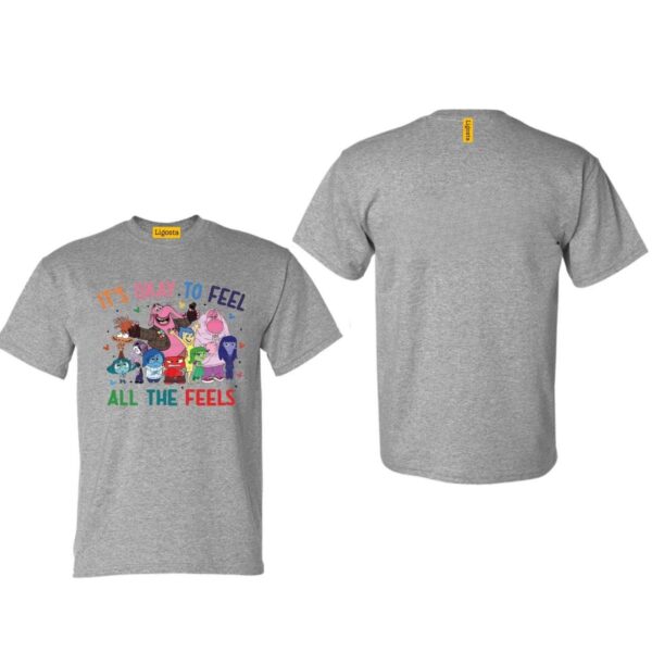 It's Okay To Feel All The Feels Shirt, InOutside Shirt , It's Okay To Feel, Speech Therapy Shirt, Animation Shirt - Image 4