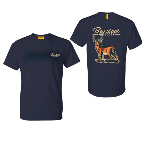 Barstool Outdoors TShirt, TShirts For Country Girls, Deer Design, Ideal for Outdoor Enthusiasts, Comfortable and Warm, TShirt For Men, TShirt For Women . Tops Underwear, TShirt Design, Street Life Style - Image 3