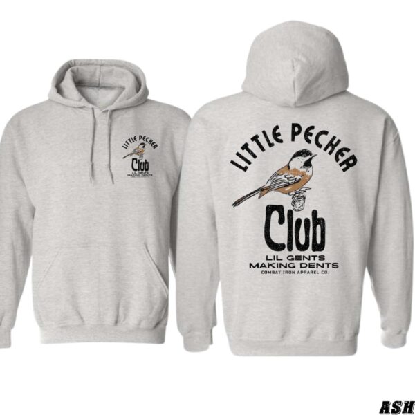 Little Pecker Club Hoodie, Vintage Bird Design, Perfect for Quirky Style Lovers, Ideal for Casual Comfort, Warm and Trendy, Unisex Hoodie for Men and Women , Winter Fashion - Image 2