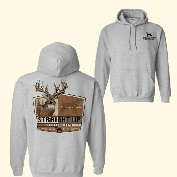 Straight Up Southern Hoodie, Deer Hunting Design, Comfortable and Durable Camo Country Hoodies, Perfect for Outdoor Enthusiasts and Hunting Fans, Ideal for Casual Wear, Stylish and High-Quality, Hoodie for Men and Women . Tops Underwear, Street Life Sty - Image 4