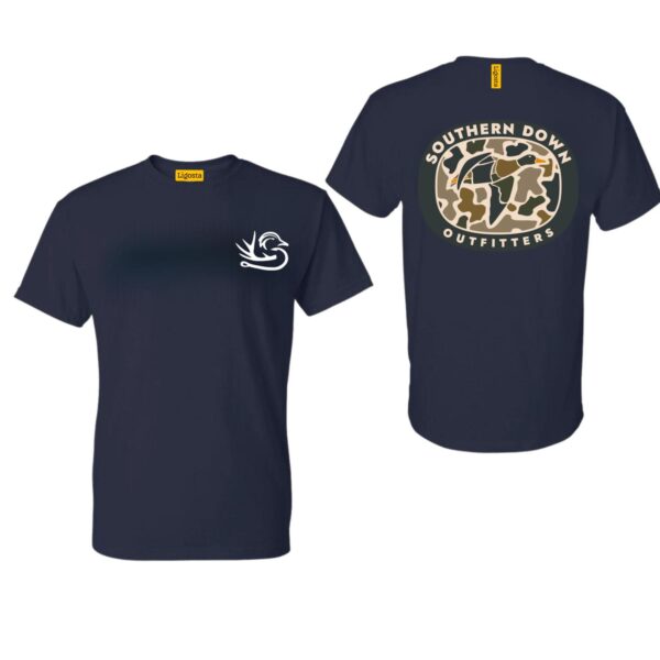 Southern Down Outfitters Camo T-Shirt, Duck Hunting Southern Down T-Shirt, Southern Down Outfitters Hunting Shirt, For southern style enthusiasts, Perfect for hunting trips - Image 3