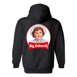 Big Deborah Hoodie, Vintage Inspired Character Design, Perfect for Nostalgic Fans, Ideal for Casual Wear, Menswear Unisex