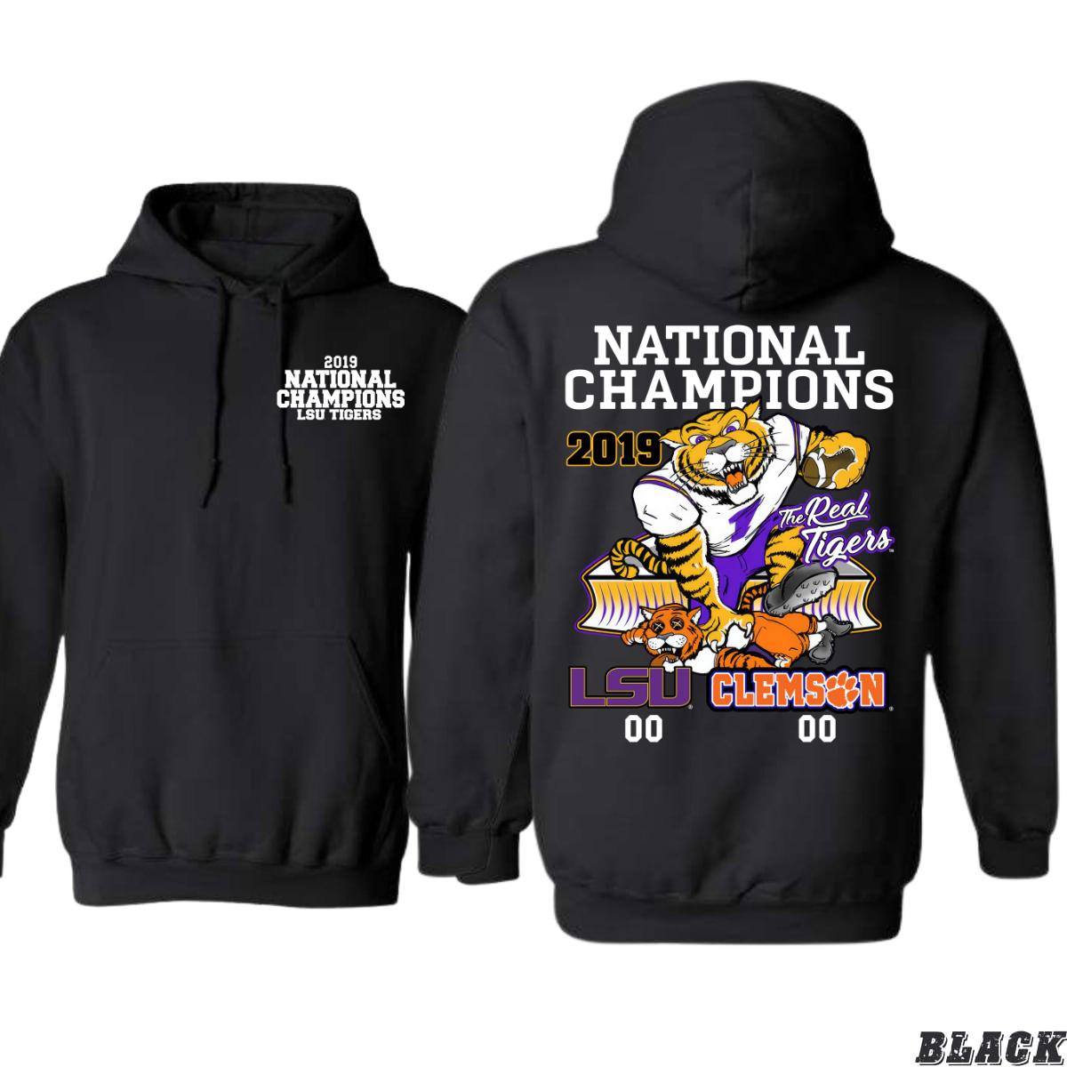 2019 National Champions LSU Tigers Hoodie, Celebrate Victory, Iconic Tiger Design, Perfect for College Football Fans, Menswear Sweaters
