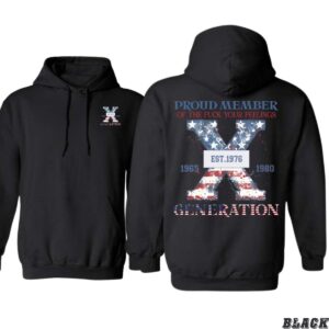 Generation X Hoodie, Proud Member Design, Patriotic Theme, Perfect for Gen Xers, Gift for Men, Gift for Women, Gift for You , Hoodie Design