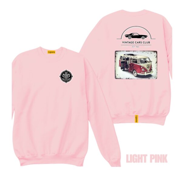Ligosta Vintage, Cars Club Sweatshirt, Unisex Sweatshirt Featuring VW Camper Van Graphic, Perfect For Retro Van Lovers 18 - Image 4