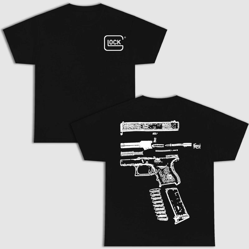In Glock We TRust Double Side Multi Color Shirt, Menswear Top, Underwear Streetwear, Trend Top, StreetLife Style