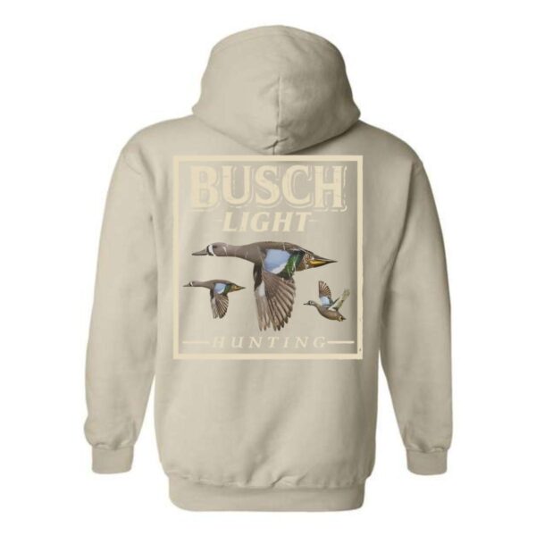 Busch Light Hoodie, Hunting Design with Ducks in Flight, Perfect for Outdoor Enthusiasts, Ideal for Casual Wear, Comfortable and Stylish, Hoodie For Men, Hoodie For Women , Hoodie Design - Image 3