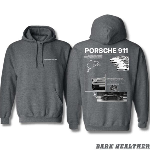 Porsche 911 Design, Automotive Enthusiast Hoodie, Sleek and Sporty Style , Hoodie Design - Image 2