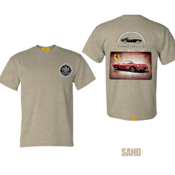 Ligosta Vintage, Cars Club Collection T-Shirt, Unisex T-Shirt Featuring Ferrari 250 GT California Spider Graphic, Sports Car Fans 06 - Image 6
