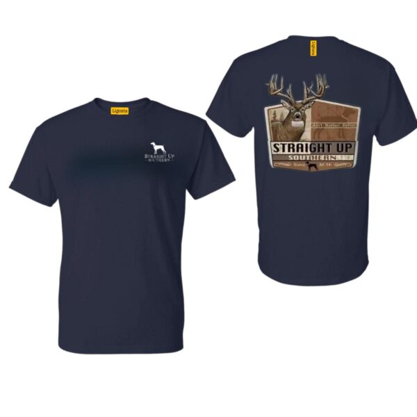 Straight Up Southern TShirt, Deer Hunting Design, Comfortable and Durable Camo Country TShirts, Perfect for Outdoor Enthusiasts and Hunting Fans, Ideal for Casual Wear, Stylish and High-Quality, TShirt, Street Life Style - Image 3