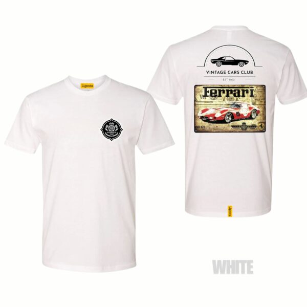 Ligosta Vintage, Cars Club T-Shirt, Unisex T-Shirt Featuring Ferrari 250 GTO Graphic, Perfect For Classic Car Fans 23 - Image 3