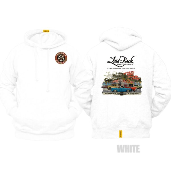 Ligosta Vintage, Laid-Back Hoodie, Unisex Hoodie Featuring Certified Chevy Mechanics Graphic, Perfect For Classic Truck Fans 28 - Image 3