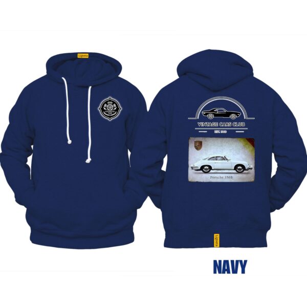 Ligosta Vintage, Cars Club Collection Hoodie, Unisex Hoodie Featuring Porsche 356B Graphic, Perfect For Classic Car Lovers 02 - Image 2