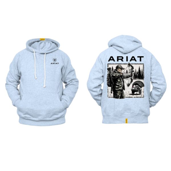 Ariat Hoodie, Trump Turkey Hunting, Trump Bow Hunting Sublimation, Trump 2024, America Great Again - Image 6