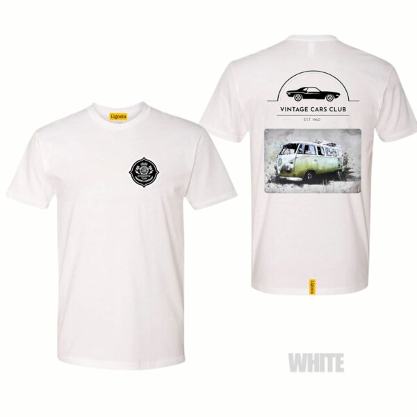 Ligosta Vintage, Cars Club T-Shirt, Unisex T-Shirt Featuring VW Green Camper Van Graphic, Perfect For Retro Van Enthusiasts 19 - Image 3