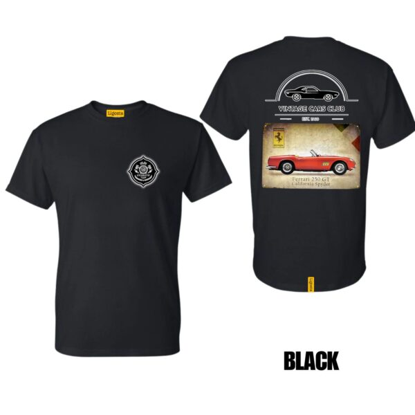 Ligosta Vintage, Cars Club T-Shirt, Unisex T-Shirt Featuring Ferrari 250 GT Spyder Graphic, Perfect For Classic Car Fans 13