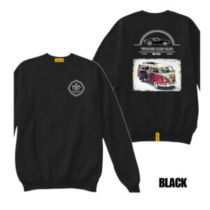 Ligosta Vintage, Cars Club Sweatshirt, Unisex Sweatshirt Featuring VW Camper Van Graphic, Perfect For Retro Van Lovers 18