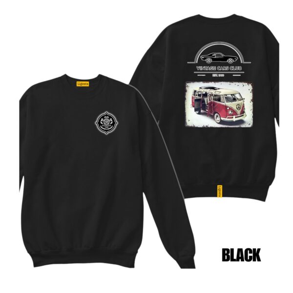 Ligosta Vintage, Cars Club Sweatshirt, Unisex Sweatshirt Featuring VW Camper Van Graphic, Perfect For Retro Van Lovers 18