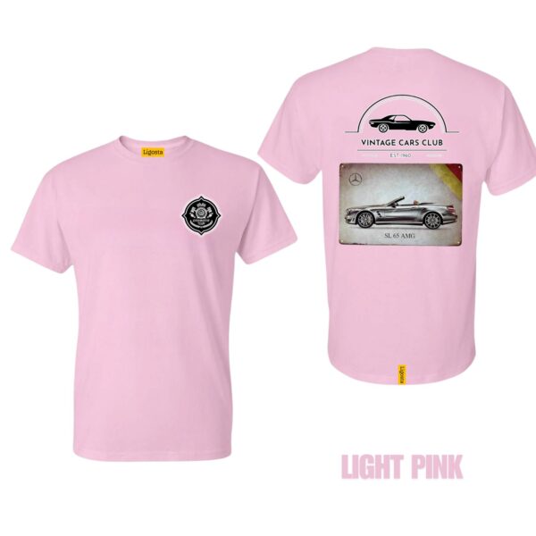 Ligosta Vintage, Cars Club Collection T-Shirt, Unisex T-Shirt Featuring Mercedes-Benz SL 65 AMG Graphic, Perfect For Luxury Car Fans 03 - Image 4