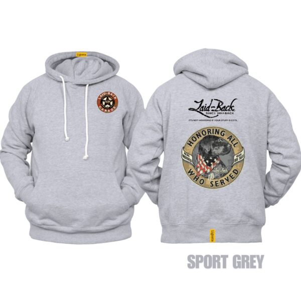 Ligosta Vintage, Cars Club Hoodie, Unisex Hoodie Featuring Honoring All Who Served Graphic, Perfect For Patriotic Fans 26 - Image 5
