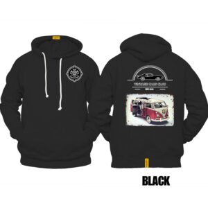 Ligosta Vintage, Cars Club Hoodie, Unisex Hoodie Featuring VW Camper Van Graphic, Perfect For Retro Van Lovers 18