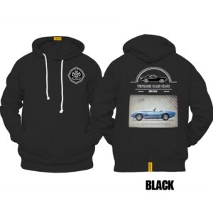 Ligosta Vintage, Cars Club Collection Hoodie, Unisex Hoodie Featuring Chevrolet Corvette Stingray Graphic, Perfect For Car Enthusiasts 01