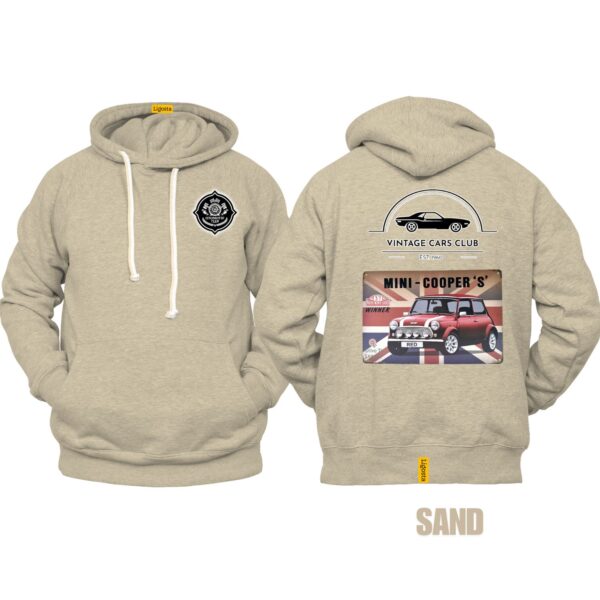 Ligosta Vintage, Cars Club Hoodie, Unisex Hoodie Featuring Mini Cooper S Graphic, Perfect For Classic Car Fans 17 - Image 6