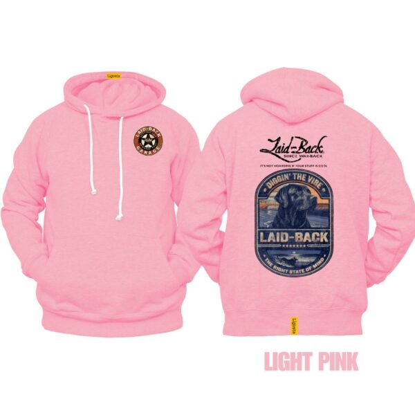 Ligosta Vintage, Laid-Back Hoodie, Unisex Hoodie Featuring Diggin' The Vibe Dog Graphic, Perfect For Relaxed Style Fans 27 - Image 4