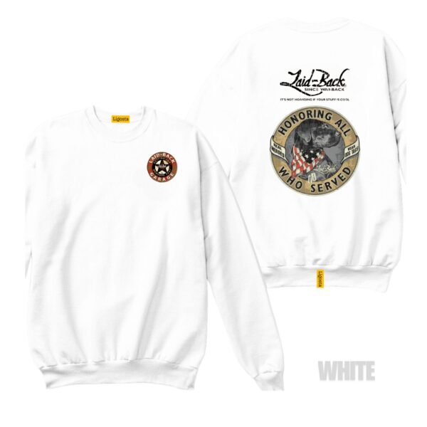 Ligosta Vintage, Cars Club Sweatshirt, Unisex Sweatshirt Featuring Honoring All Who Served Graphic, Perfect For Patriotic Fans 26 - Image 3