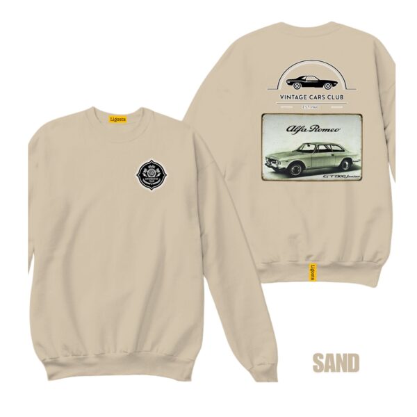 Ligosta Vintage, Cars Club Sweatshirt, Unisex Sweatshirt Featuring Alfa Romeo GT 1300 Graphic, Perfect For Classic Car Lovers 15 - Image 6