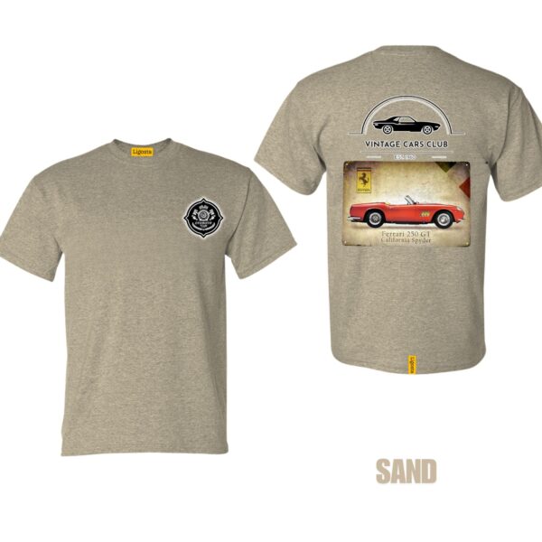 Ligosta Vintage, Cars Club T-Shirt, Unisex T-Shirt Featuring Ferrari 250 GT Spyder Graphic, Perfect For Classic Car Fans 13 - Image 6
