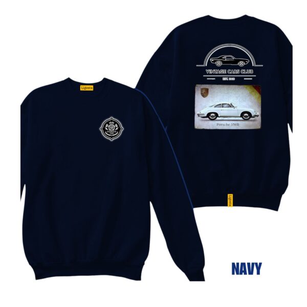 Ligosta Vintage, Cars Club Collection Sweatshirt, Unisex Sweatshirt Featuring Porsche 356B Graphic, Perfect For Classic Car Lovers 02 - Image 2