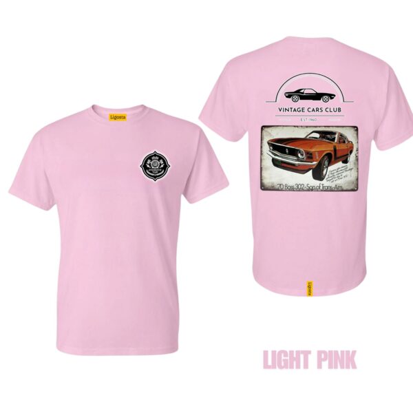 Ligosta Vintage, Cars Club Collection T-Shirt, Unisex T-Shirt Featuring 70 Boss 302 Trans-Am Graphic, Perfect For Classic Muscle Car Fans - Image 4