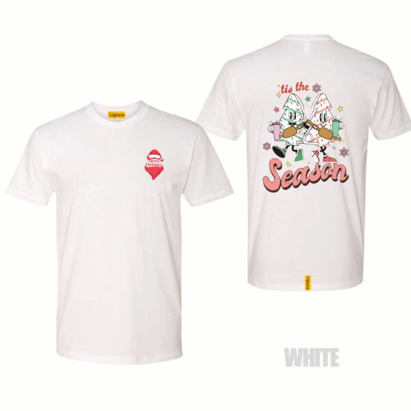 Ligosta Festive Cheers Collection T-Shirt, Unisex T-Shirt Featuring Holiday Drinks Design, Perfect For Party Lovers 09 - Image 3