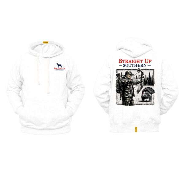 Straight Up Southern Hoodie, Trump Turkey Hunting, Trump Bow Hunting Sublimation, Trump 2024, America Great Again - Image 3