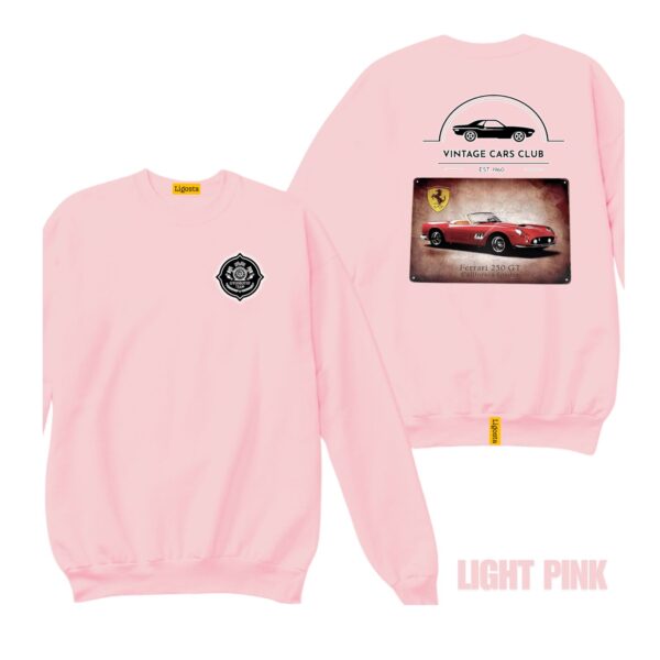 Ligosta Vintage, Cars Club Collection Sweatshirt, Unisex Sweatshirt Featuring Ferrari 250 GT California Spider Graphic, Sports Car Fans 06 - Image 4
