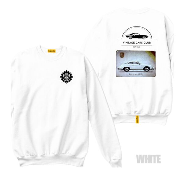 Ligosta Vintage, Cars Club Collection Sweatshirt, Unisex Sweatshirt Featuring Porsche 356B Graphic, Perfect For Classic Car Lovers 02 - Image 3