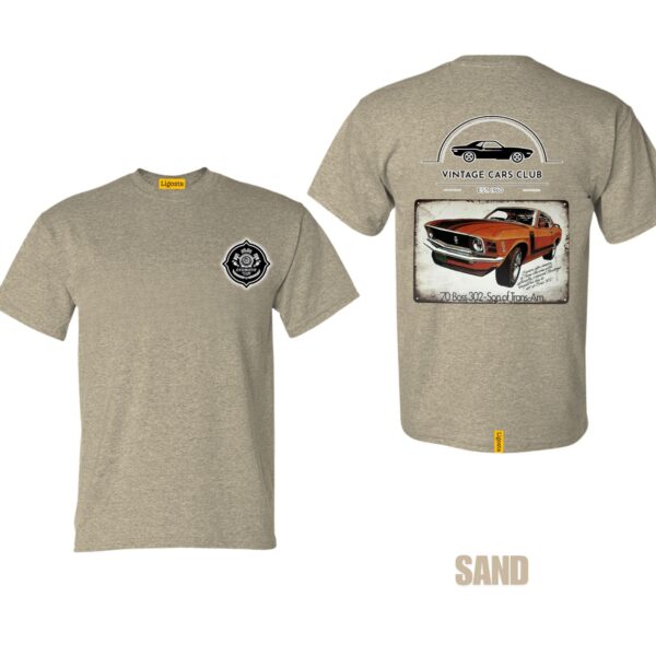 Ligosta Vintage, Cars Club Collection T-Shirt, Unisex T-Shirt Featuring 70 Boss 302 Trans-Am Graphic, Perfect For Classic Muscle Car Fans - Image 6