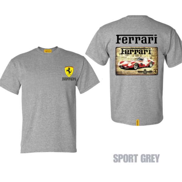 Ligosta Vintage, Cars Club T-Shirt, Unisex T-Shirt Featuring Ferrari 250 GTO Graphic, Perfect For Sports Car Fans 21 - Image 5