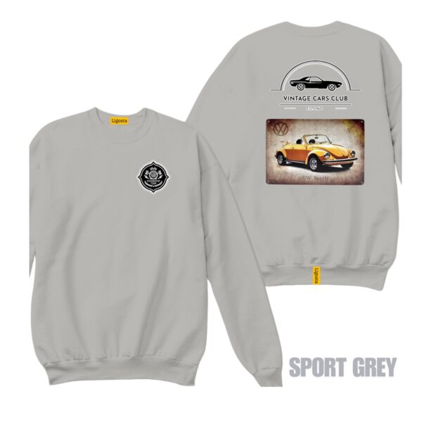 Ligosta Vintage, Cars Club Collection Sweatshirt, Unisex Sweatshirt Featuring VW Beetle Graphic, Perfect For Classic Car Lovers 09 - Image 5