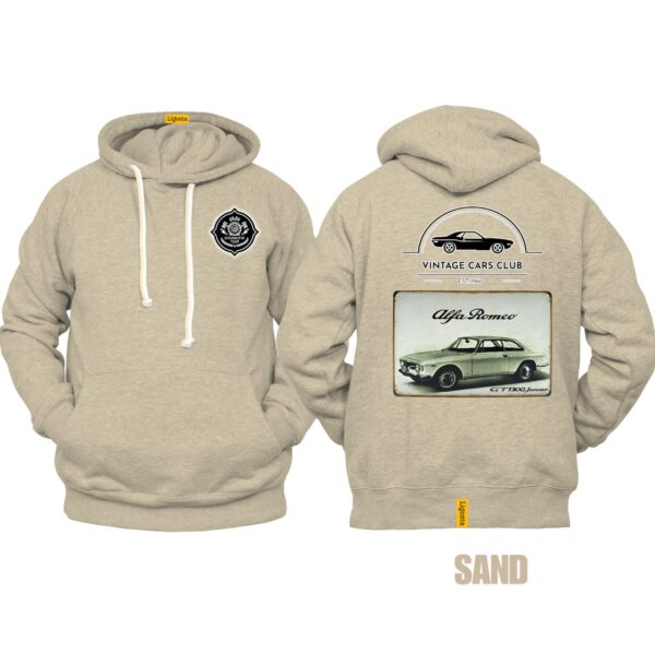 Ligosta Vintage, Cars Club Hoodie, Unisex Hoodie Featuring Alfa Romeo GT 1300 Graphic, Perfect For Classic Car Lovers 15 - Image 6