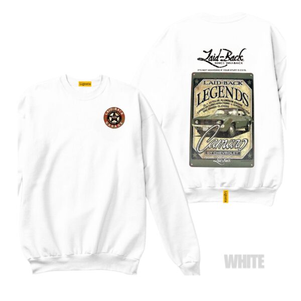 Ligosta Vintage, Laid-Back Sweatshirt, Unisex Sweatshirt Featuring Camaro Legends Graphic, Perfect For Muscle Car Fans 25 - Image 3