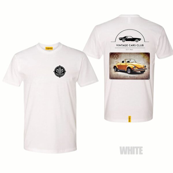 Ligosta Vintage, Cars Club Collection T-Shirt, Unisex T-Shirt Featuring VW Beetle Graphic, Perfect For Classic Car Lovers 09 - Image 3