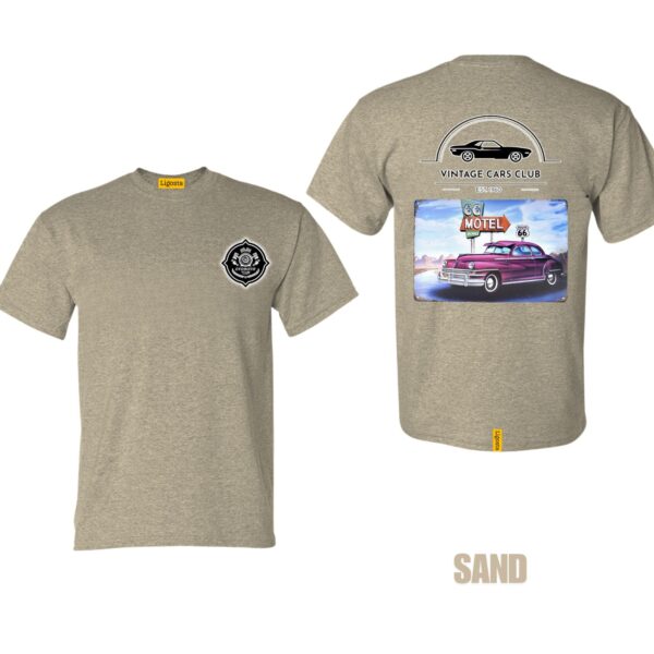 Ligosta Vintage, Cars Club T-Shirt, Unisex T-Shirt Featuring Route 66 Motel Graphic, Perfect For Retro Car Lovers 16 - Image 6