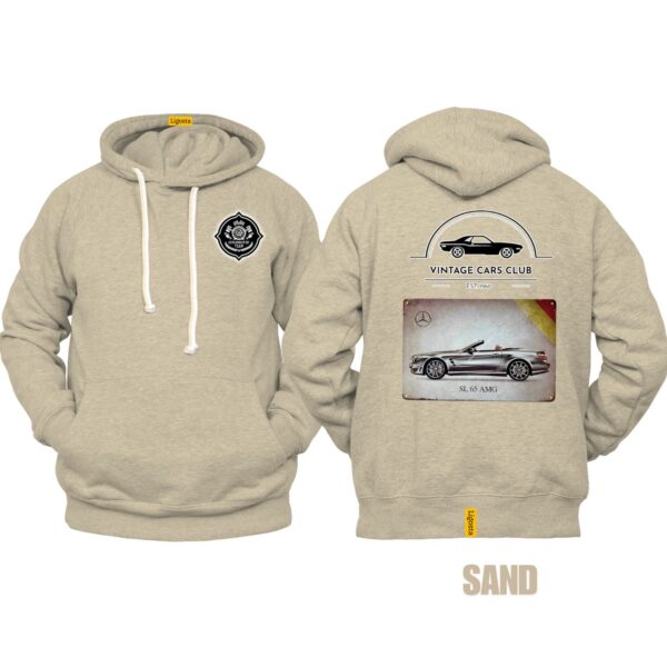 Ligosta Vintage, Cars Club Collection Hoodie, Unisex Hoodie Featuring Mercedes-Benz SL 65 AMG Graphic, Perfect For Luxury Car Fans 03 - Image 6